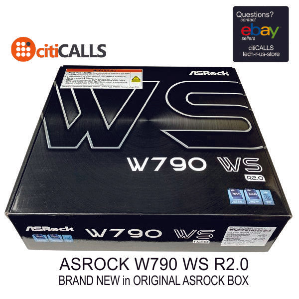 ASRock W790 WS R2.0 Motherboard - W790 LGA4677 Max2TB DDR5 PCIe EATX Retail