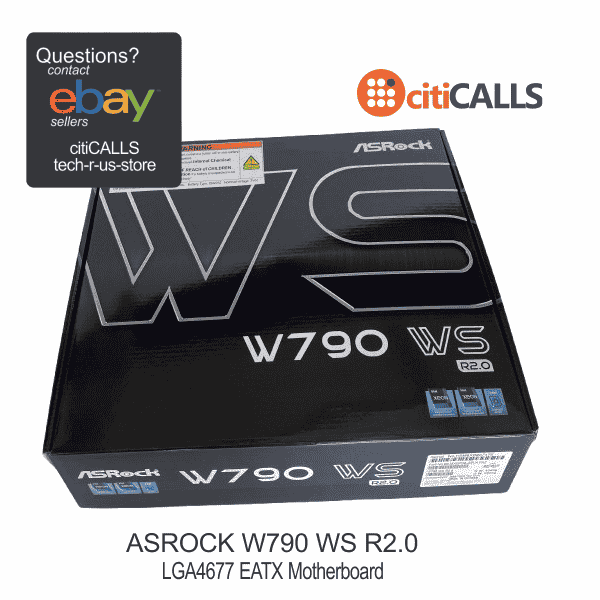 ASRock W790 WS R2.0 Motherboard - W790 LGA4677 Max2TB DDR5 PCIe EATX Retail
