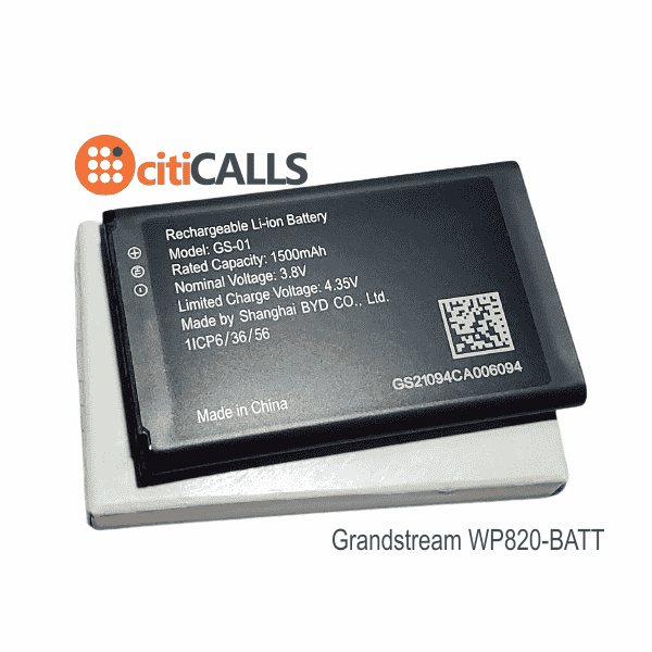 Grandstream GS-WP820-BATT 1500mAh Li-ION Battery for WP820 DP730 Phones