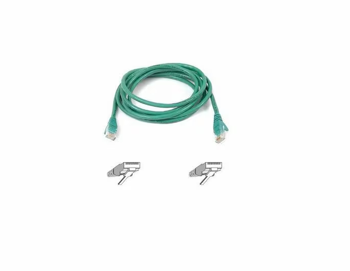 Belkin A3L791-10-GRN Cat5e Patch Cable - RJ-45 Male Network - 10ft - Green