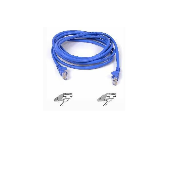 Belkin A3L791-18IN-BLU Cat. 5E UTP Patch Cable - RJ-45 Male - 18" - Blue
