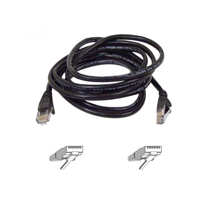 Belkin A3L791-20-BLK-S Patch Cord - RJ-45 Male - 20ft - Black