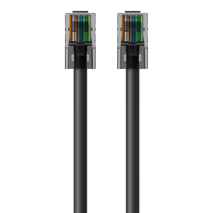 Belkin A3L791-25-BLK Cat5e Patch Cable - RJ-45 Male Network - 25ft - Black