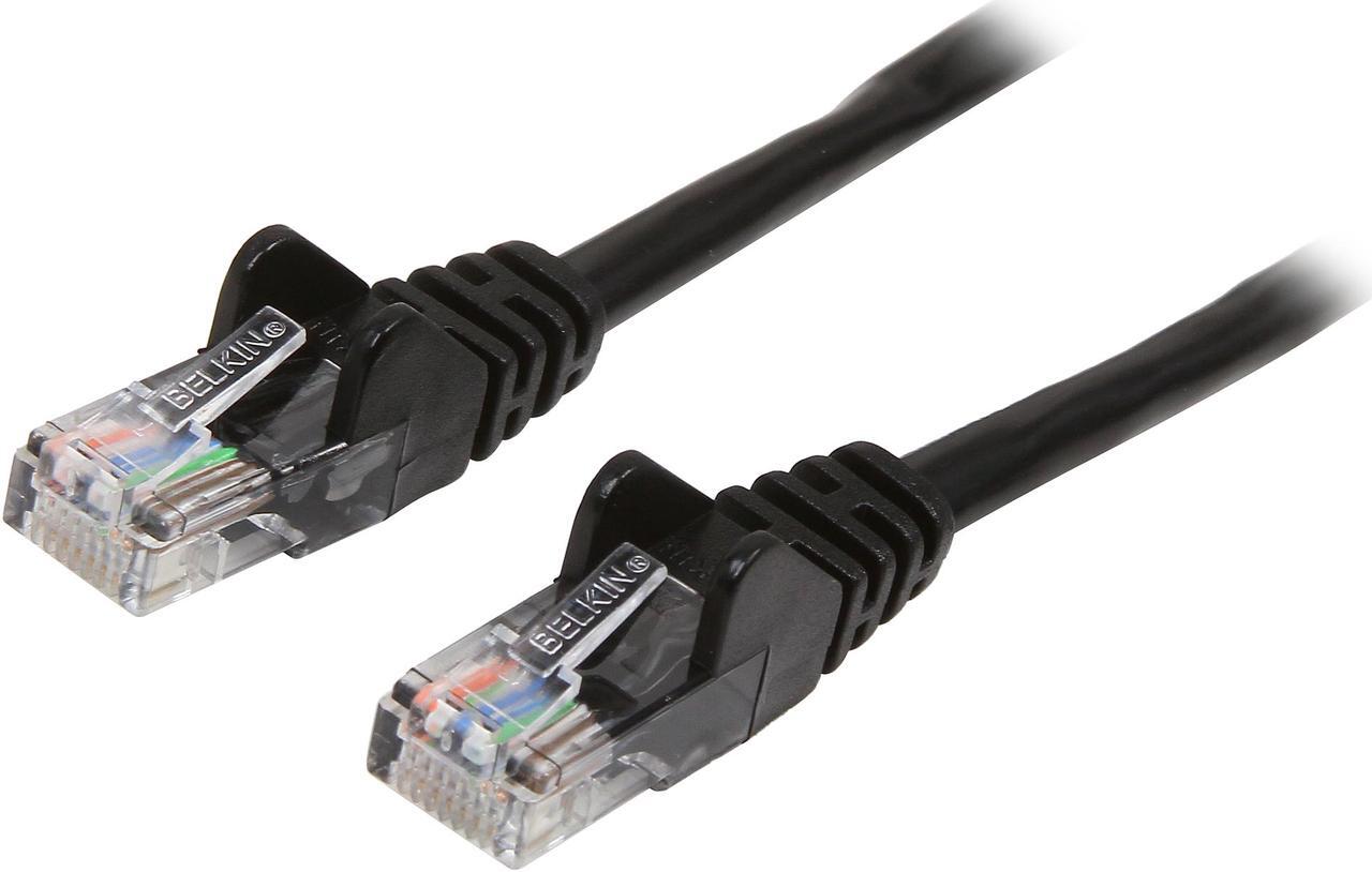 Belkin A3L791B25-BLK-S Cat. 5e Patch Cable - RJ-45 Male - 25ft