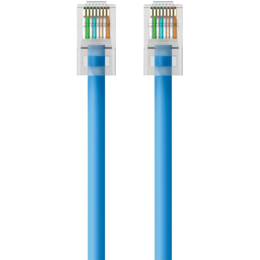 Belkin A3L980b07-BLU-S Cat.6 Snagless Patch Cable - RJ-45 - 7ft - Blue