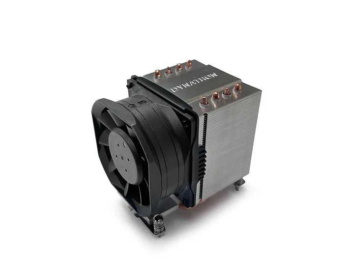 Dynatron A56 Fan Aluminum Heatsink w Heat Pipes & Side Fan for Socket AM4 AM5