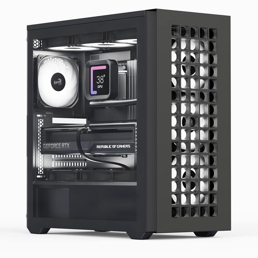 AeroCool ACCM-DS02043.11 D502A Mid-Tower Computer Case - Black