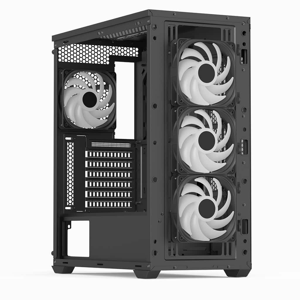AeroCool ACCM-DS02043.11 D502A Mid-Tower Computer Case - Black