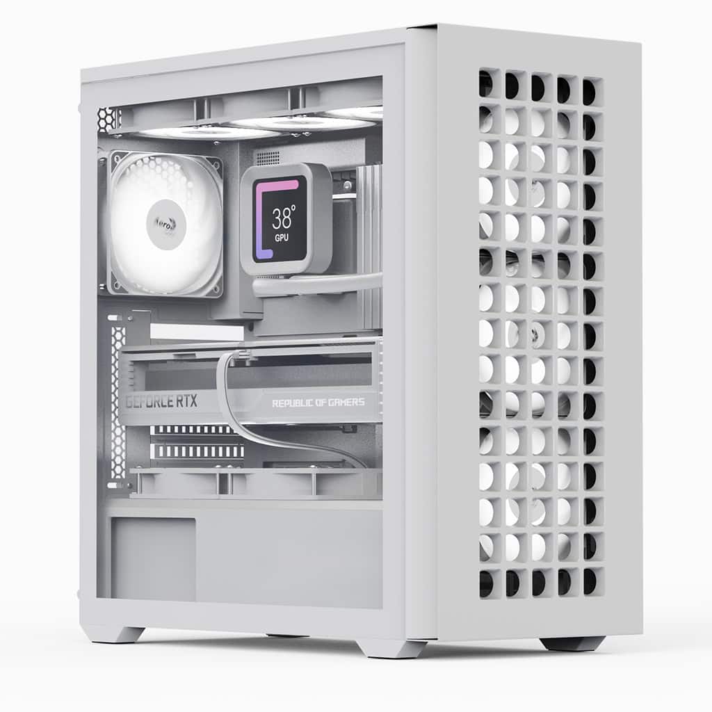 AeroCool ACCM-DS02043.21 D502A Mid-Tower Computer Case - White