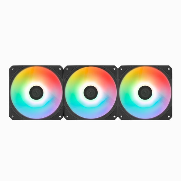 Aerocool ACF3-LK11227.11 Link 3-Pack 120mm ARGB Computer Cooling Fan