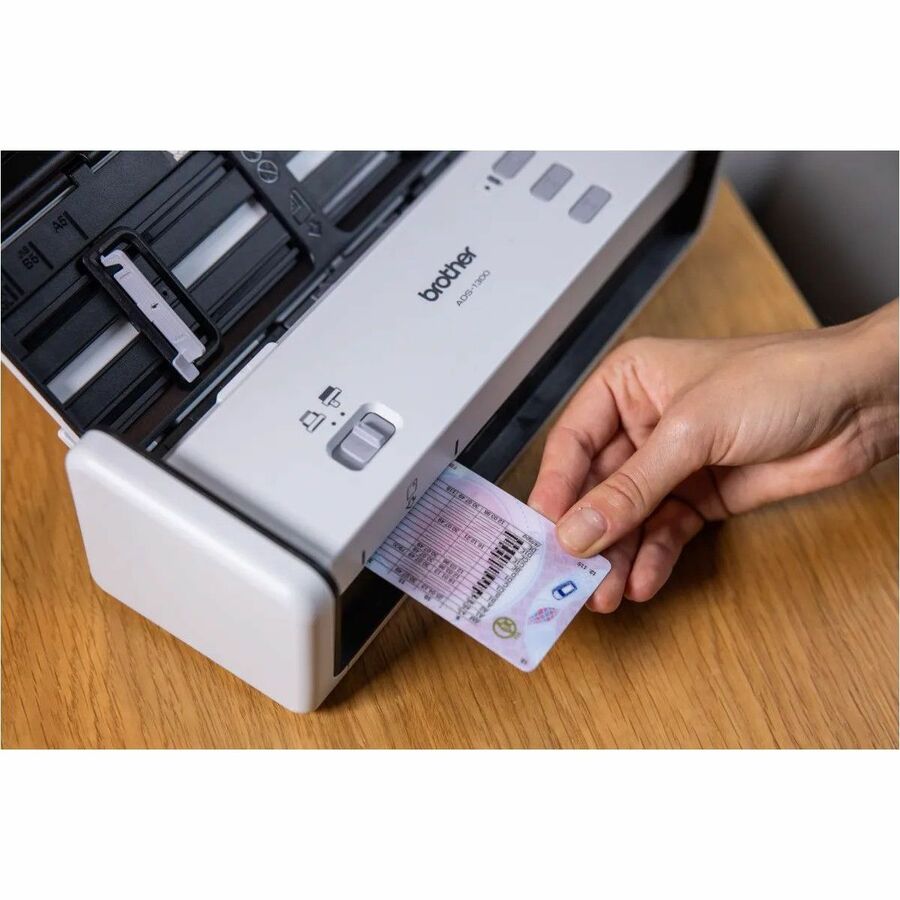 Brother ADS-1300 Large Format Sheetfed Scanner - 600 x 600 dpi Optical - White