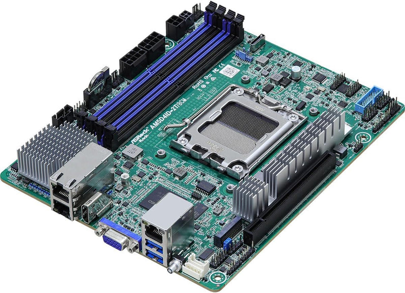 ASRock AM5D4ID-2T/BCM Deep Mini-ITX Server Motherboard - AMD Ryzen 7000 AM5
