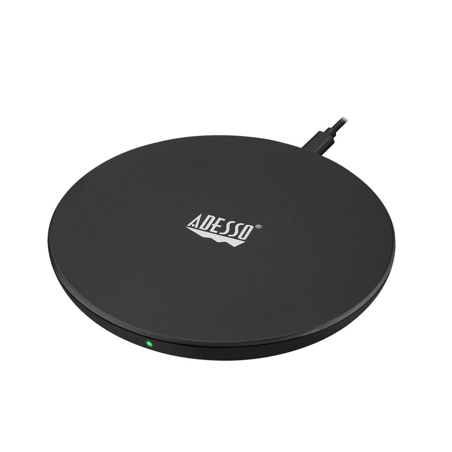 Adesso AUH-1010 10W Max Qi-Certified Disc-Style Wireless Charger