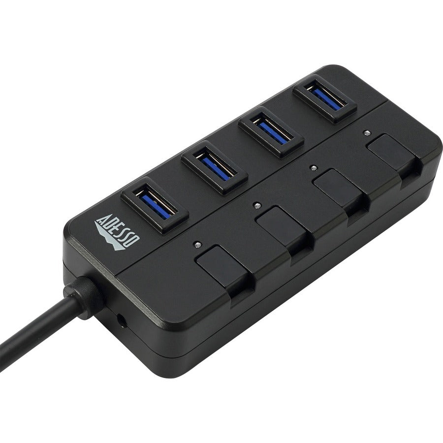 Adesso AUH-3040 - Hub - 4 x SuperSpeed USB 3.0 - desktop - External