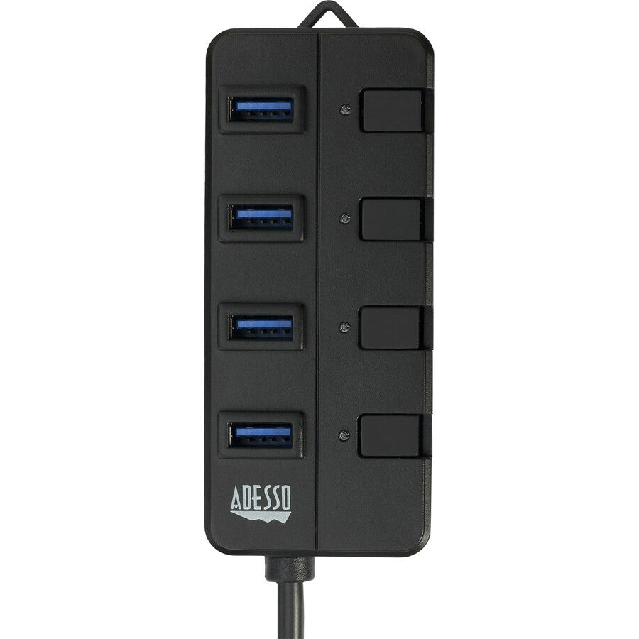 Adesso AUH-3040 - Hub - 4 x SuperSpeed USB 3.0 - desktop - External