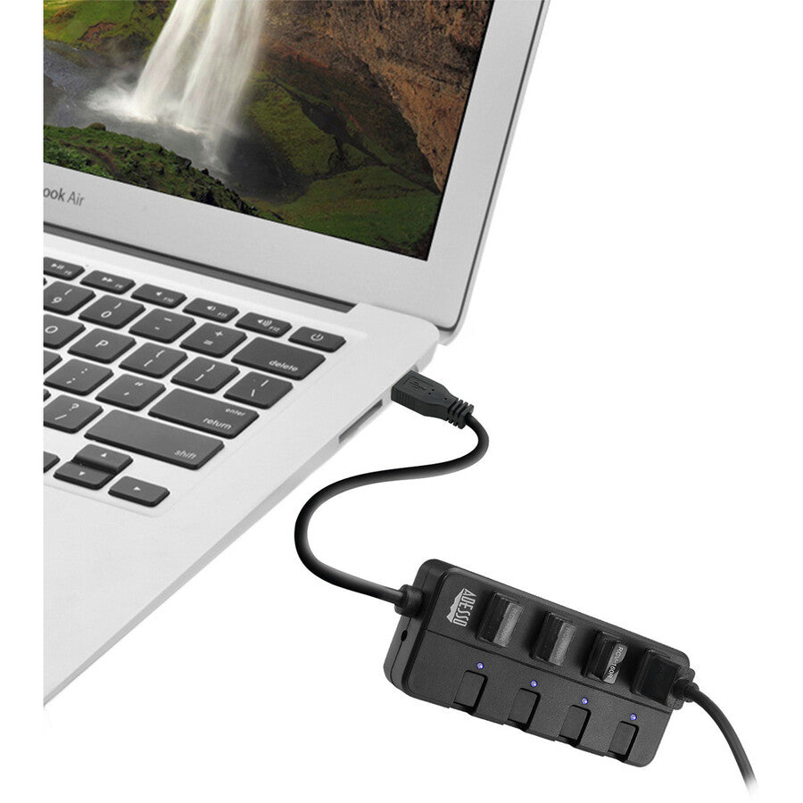 Adesso AUH-3040 - Hub - 4 x SuperSpeed USB 3.0 - desktop - External