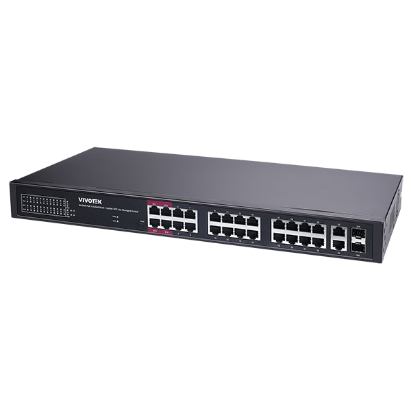 Vivotek AW-GEL-285A-380 28 Ports Lite Managed PoE Switch - Gigabit Ethernet
