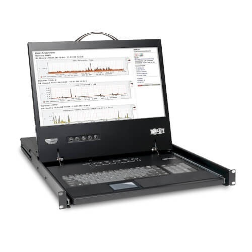 Eaton B040-008-19 NetController 8-Port 1U Rack-Mount Console KVM Switch