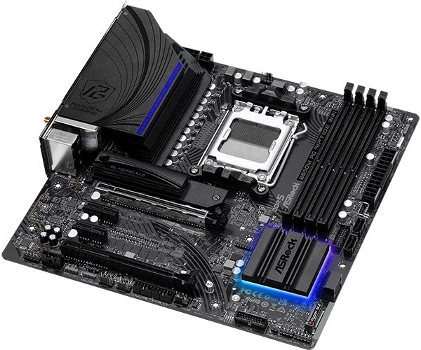 ASRock B650M PG Riptide WIFI Motherboard - AMD B650 AM5 Max128GB DDR5 Micro ATX