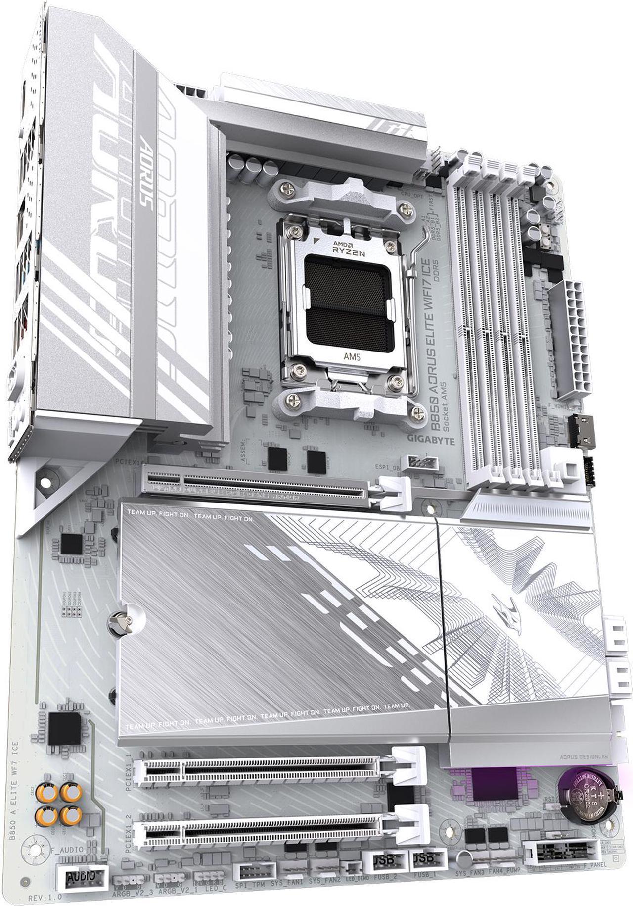 Gigabyte B850 A ELITE WF7 ICE AMD AM5 LGA 1718 Motherboard - ATX - DDR5