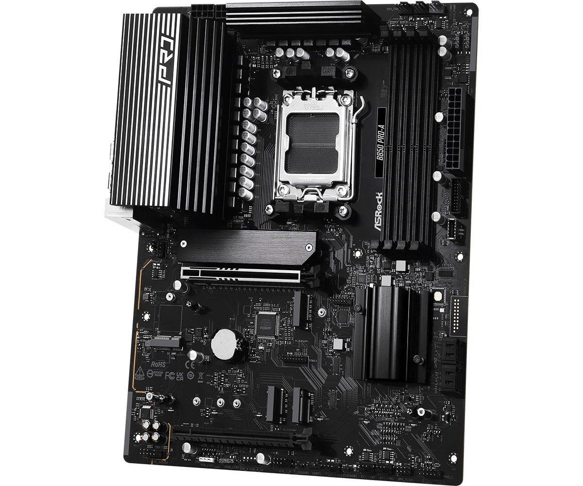 ASRock B850 Pro-A Motherboard - AMD B850 AM5 Max256GB DDR5 ATX Retail