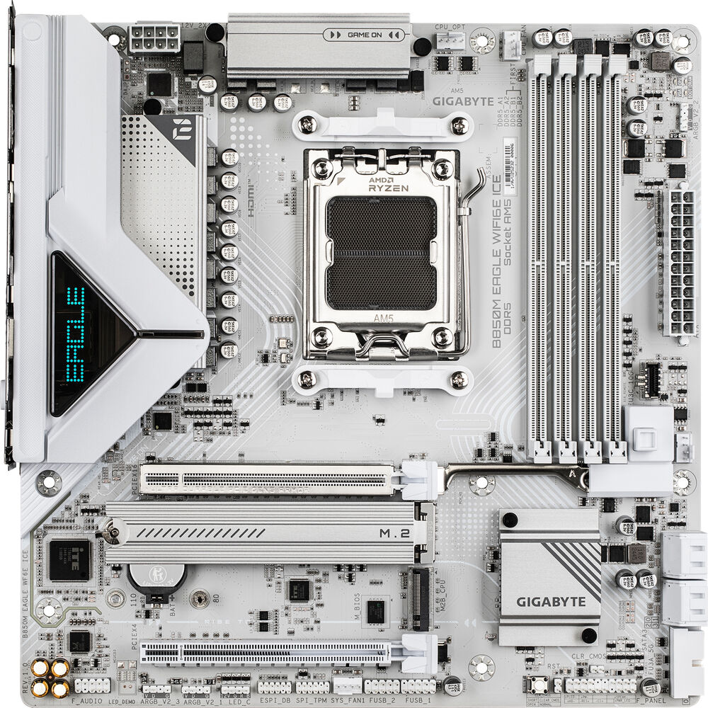 Gigabyte B850M EAGLE WIFI6E ICE Motherboard - AMD B850 AM5 Max256GB DDR5