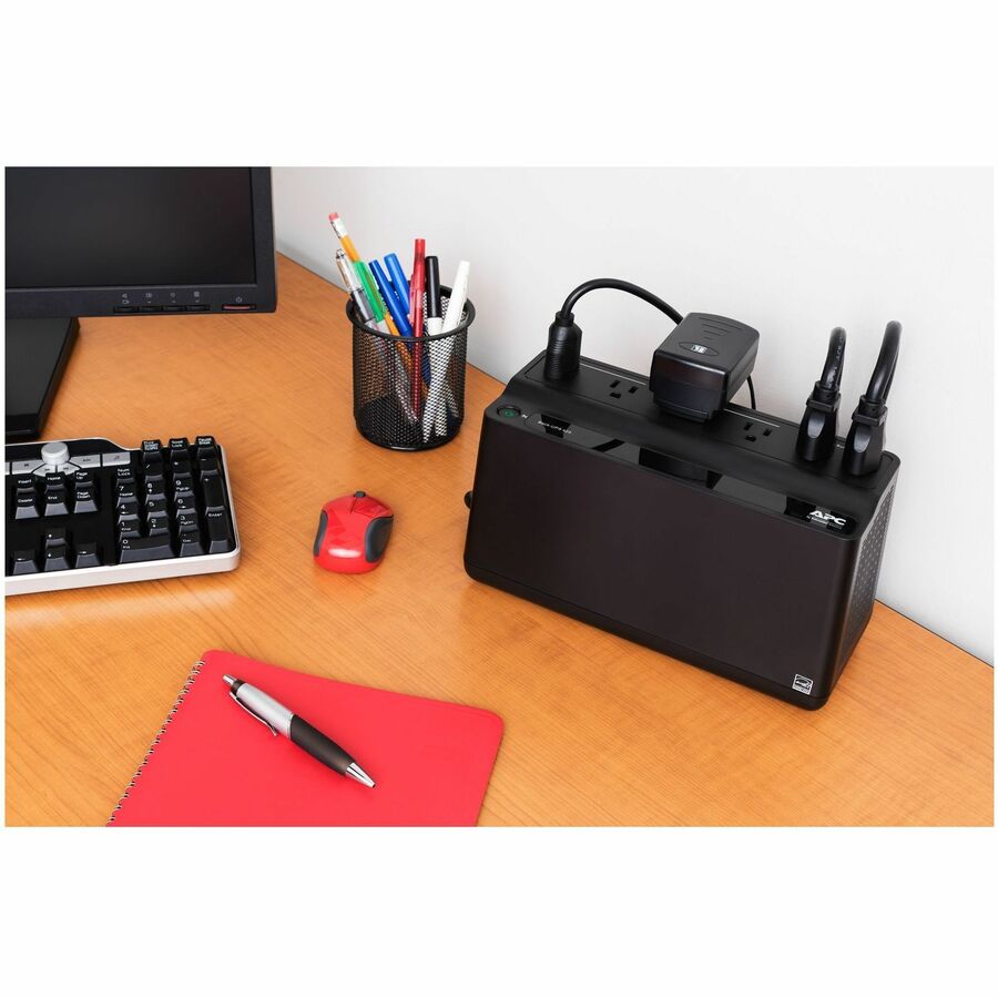 APC BE425M Back-UPS 425VA, 120V, 6 NEMA outlets (2 surge) - Black