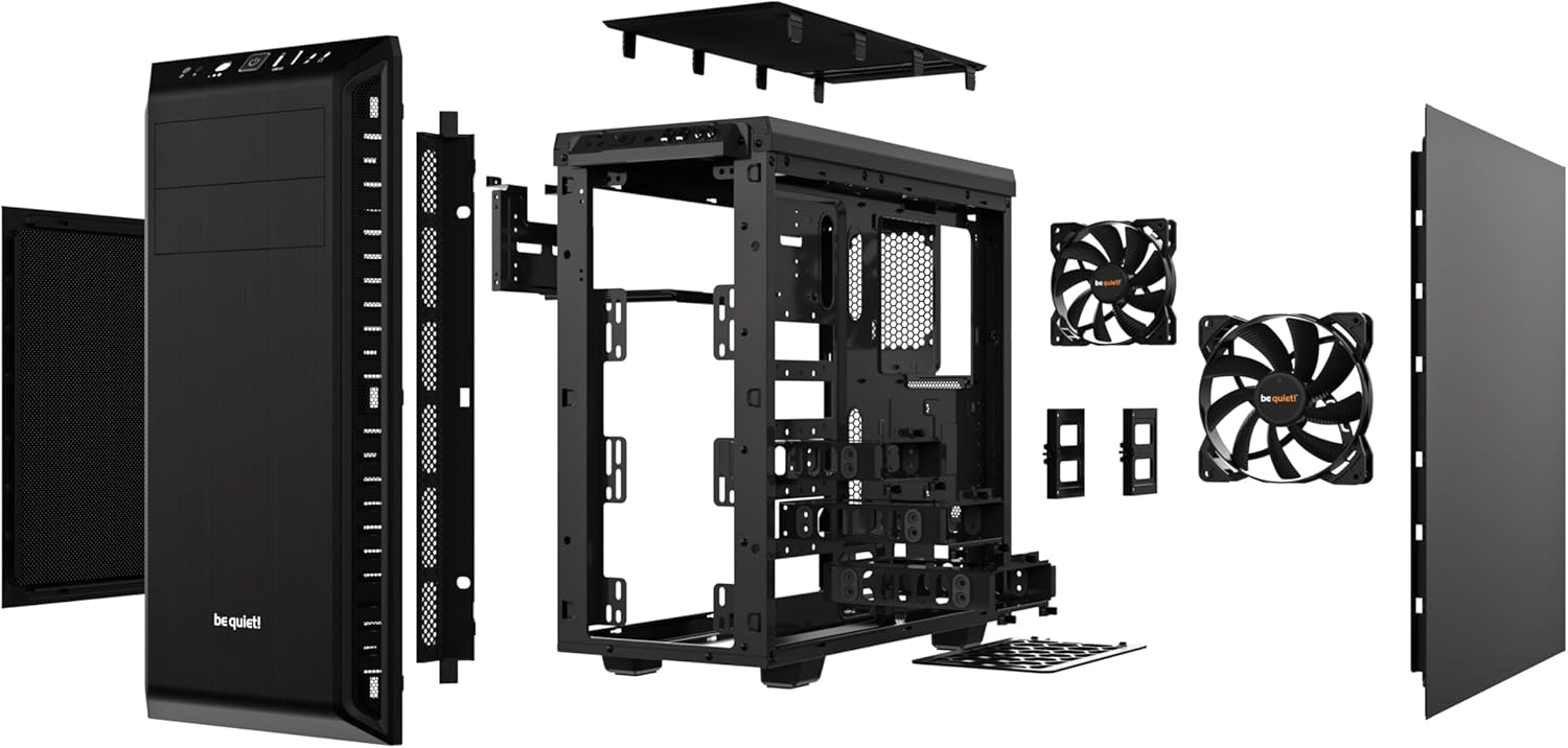 be quiet! BG021 Computer Case - Pure Base 600 Black ATX M-ATX Mini-ITX ATX