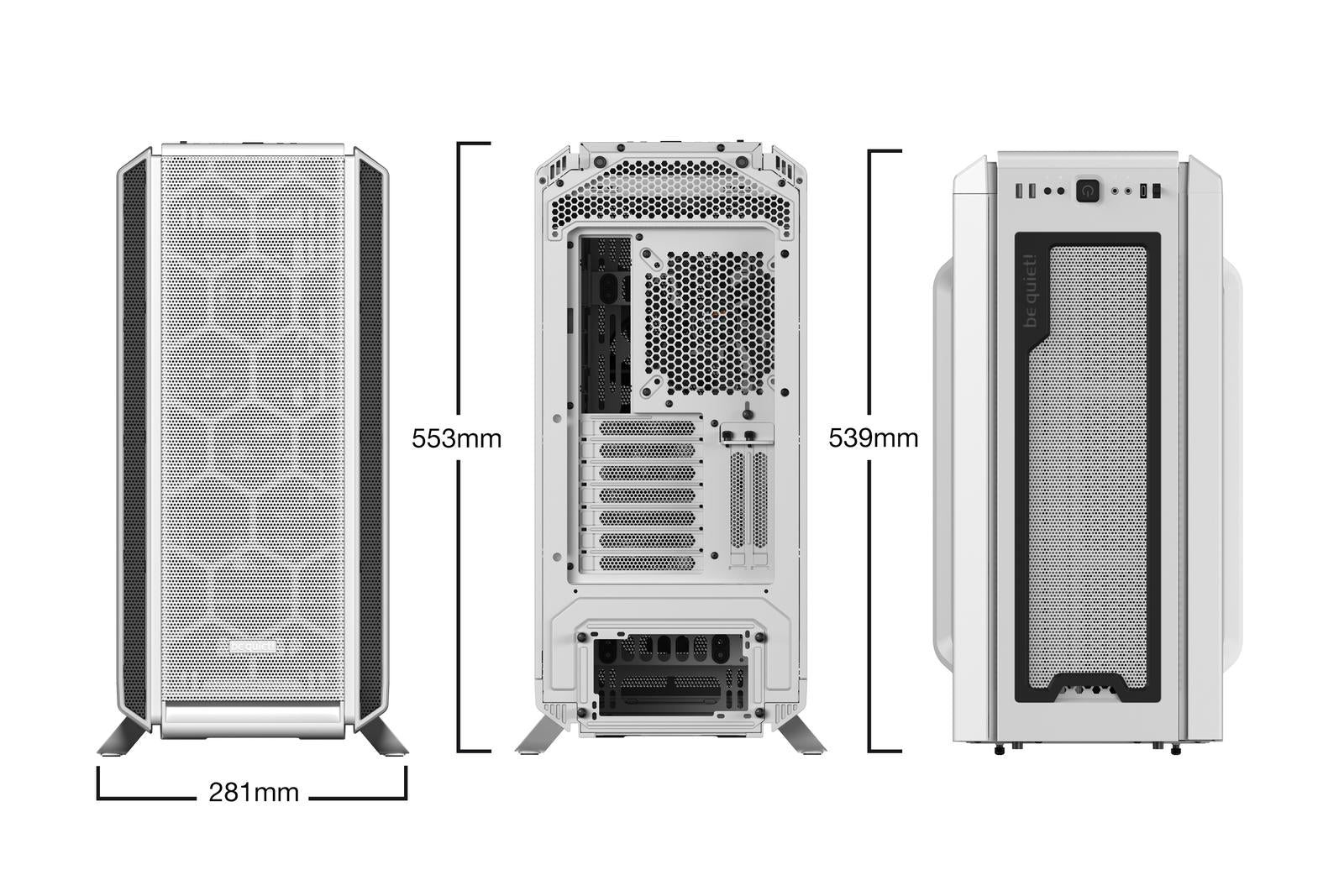 be quiet! BGW40 PC Case - Silent Base 802 Window White TG EATX ATX MATX MITX ATX