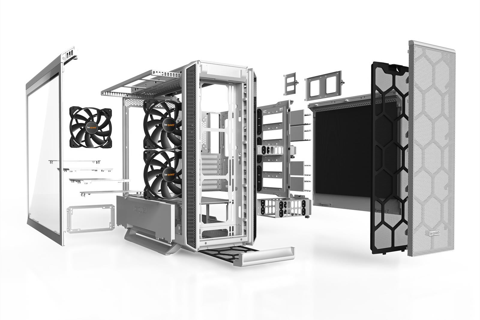 be quiet! BGW40 PC Case - Silent Base 802 Window White TG EATX ATX MATX MITX ATX