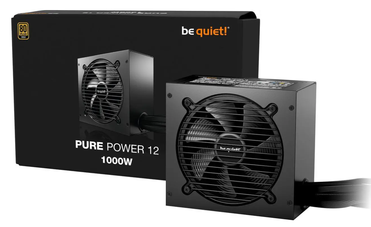 be quiet! BP005US Power Supply - PURE POWER 12 1000W 80+ Gold ATX3.1 Retail