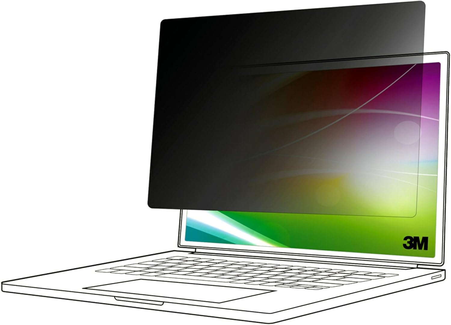 3M BP123C3E Bright Screen Privacy Filter for 12.3in Full Screen Laptop