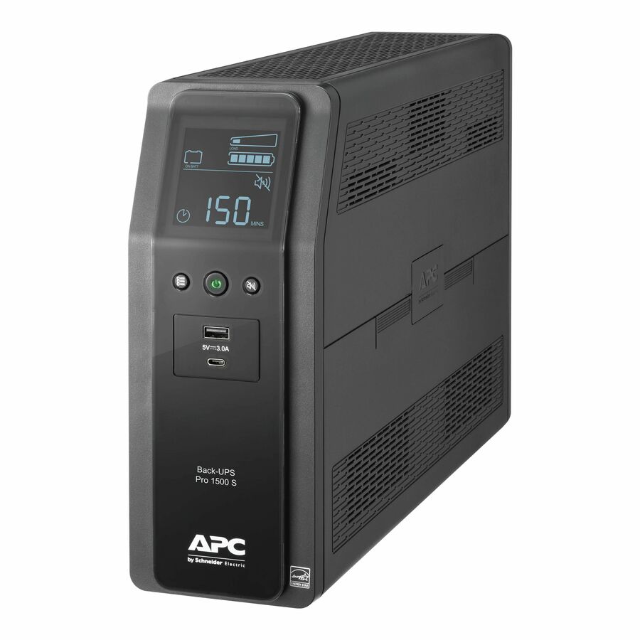 APC BR1500MS2 Back-UPS Pro, 1500VA/900W, Tower, 120V, 10x NEMA 5-15R outlets