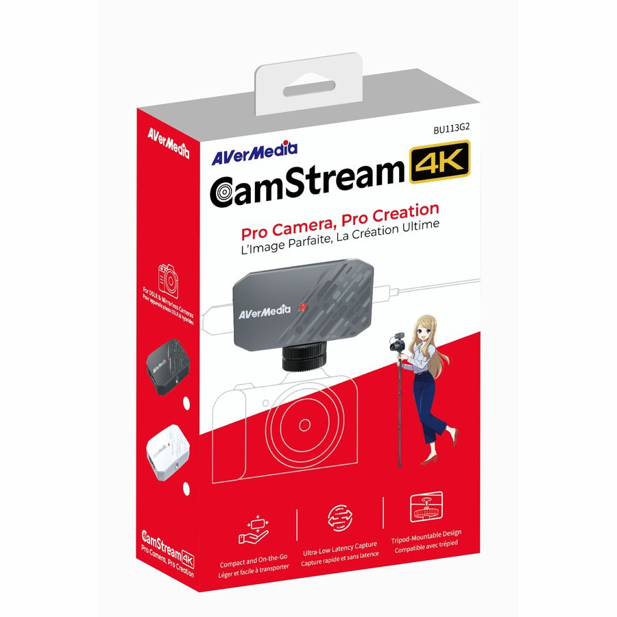 AVerMedia BU113G2-Black BU113G2 CamStream 4K Capture Card