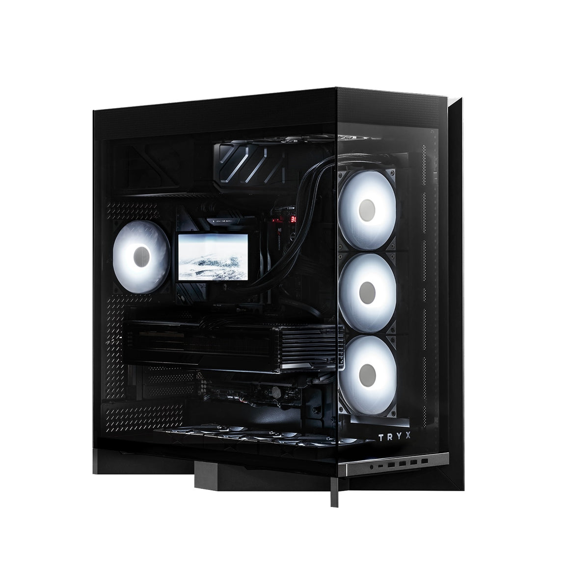 TRYX C-L700N-NN0H-G0K Computer Case - LUCA L70 Midtower Black E-ATX USB3.2