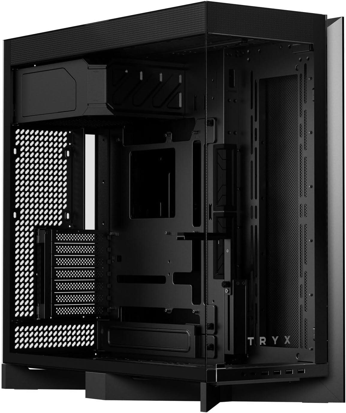 TRYX C-L700N-NN0H-G0K Computer Case - LUCA L70 Midtower Black E-ATX USB3.2