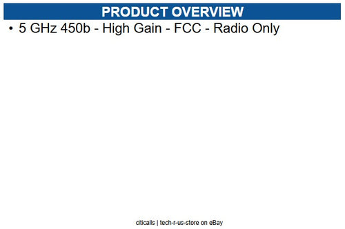 Cambium Networks C050045B022B 6 GHz 450b-High Gain-FCC-Radio Only