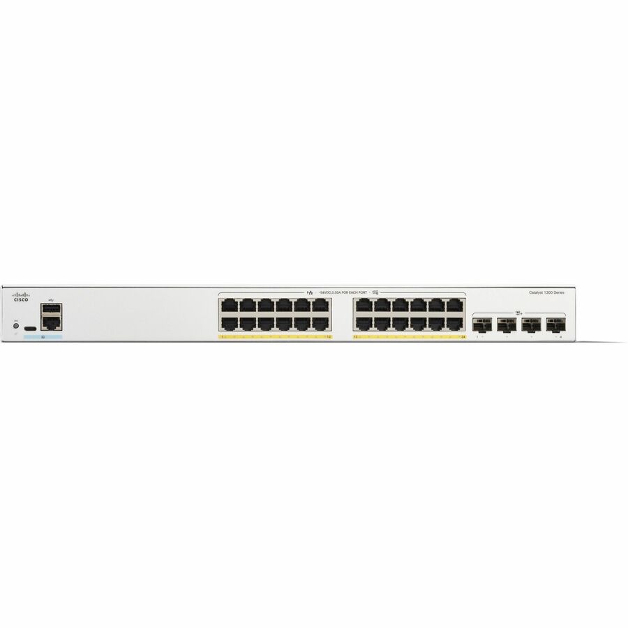 Cisco C130024P4X Catalyst C1300-24P-4X Ethernet Switch - 24 Ports - Manageable