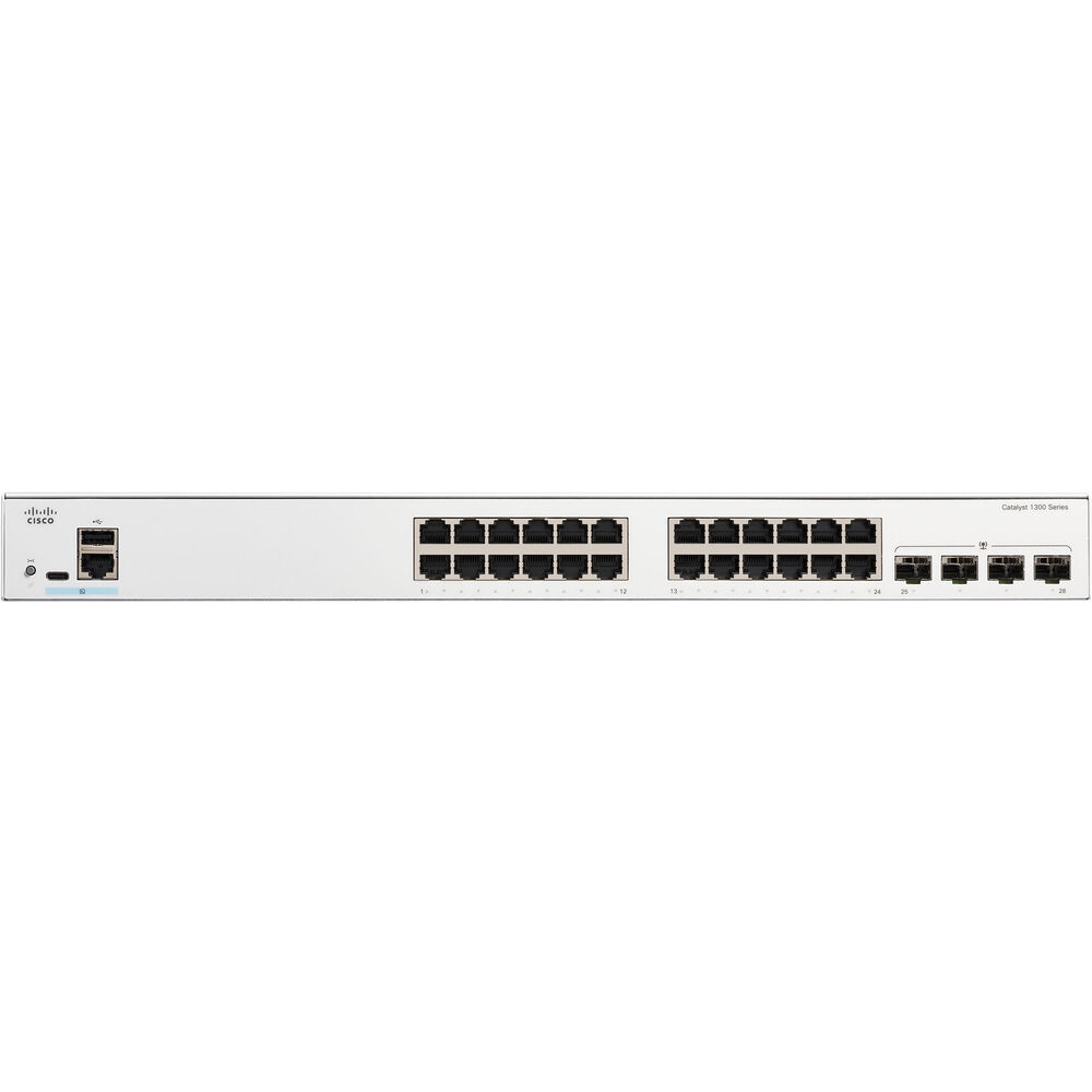 Cisco C130024T4G Catalyst C1300-24T-4G Ethernet Switch - 24 Ports - Manageable
