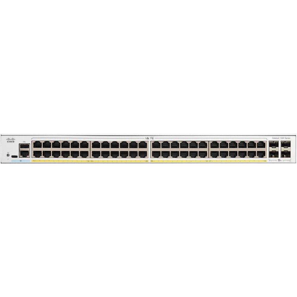 Cisco C130048P4X Catalyst C1300-48P-4X Ethernet Switch - 48 Ports - Manageable