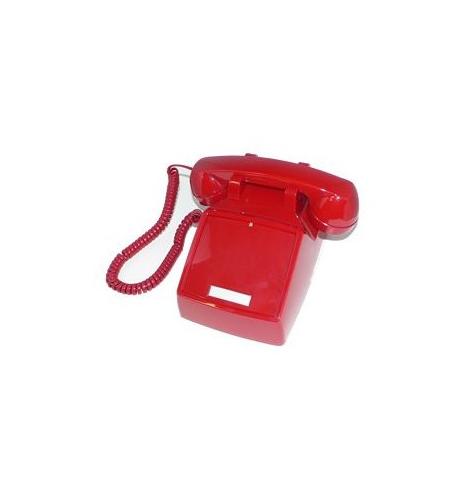 Cortelco 2500NDL-RD 250047-VBA-NDL Red Corded Desk Handset