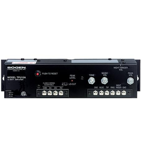 Bogen TPU15A 15W Amplifier Telphone Paging System 1 Telephone 1 AUX Input