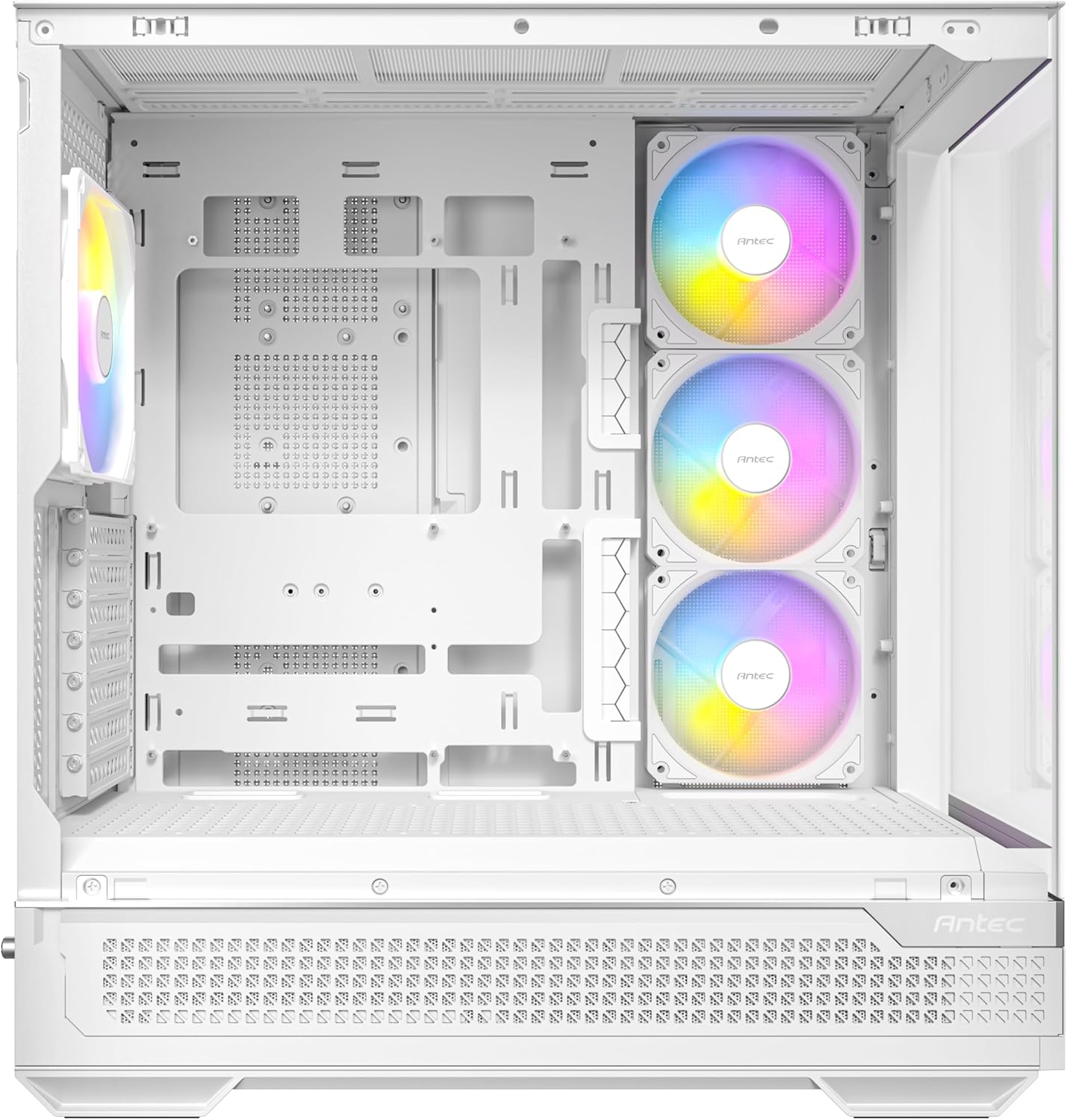 Antec C7 ARGB W White, RTX 40 GPU Support, 4 x 120mm - Mid-Tower E-ATX PC Case