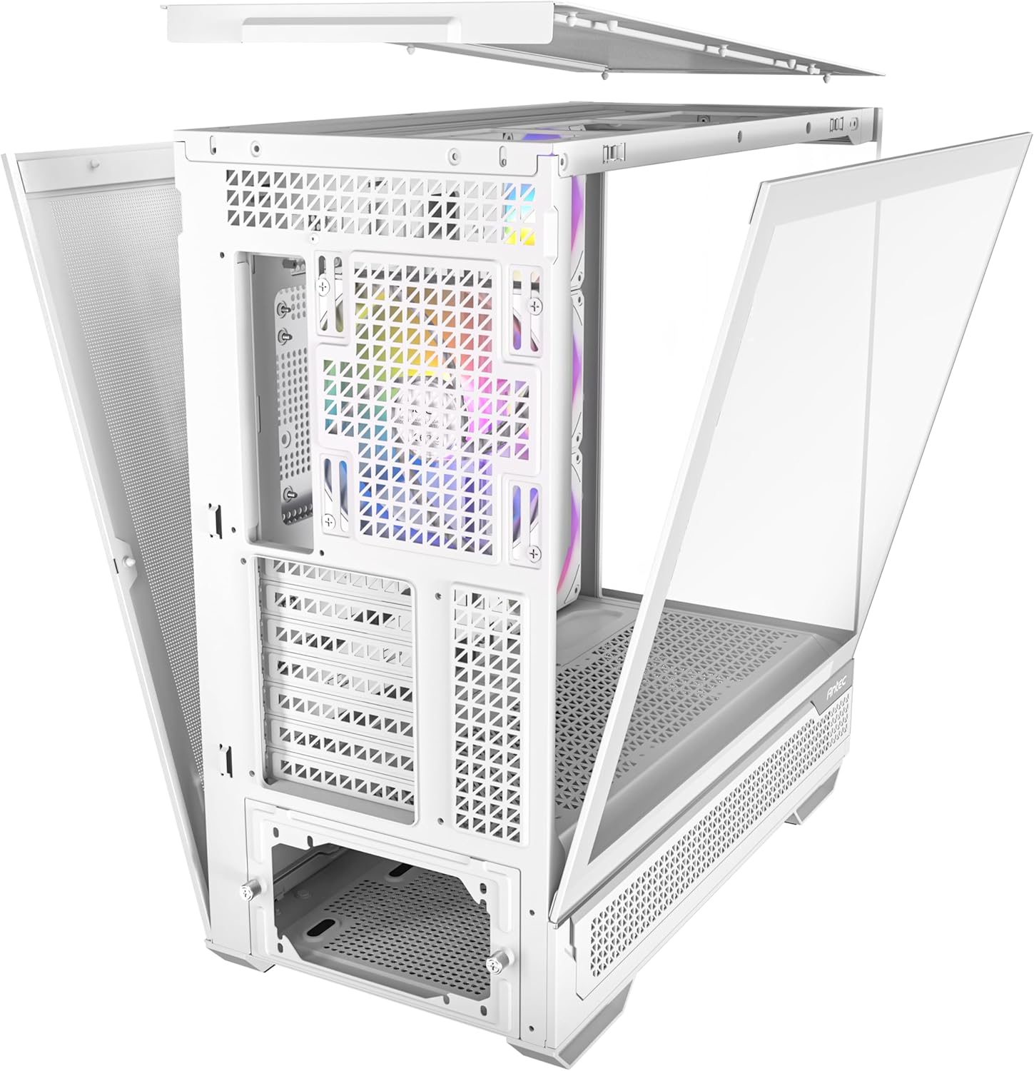 Antec C7 ARGB W White, RTX 40 GPU Support, 4 x 120mm - Mid-Tower E-ATX PC Case