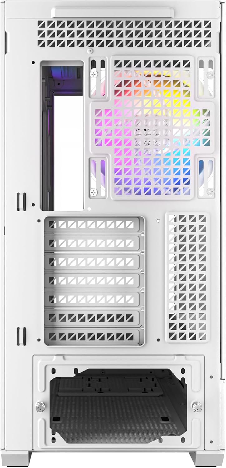 Antec C7 ARGB W White, RTX 40 GPU Support, 4 x 120mm - Mid-Tower E-ATX PC Case