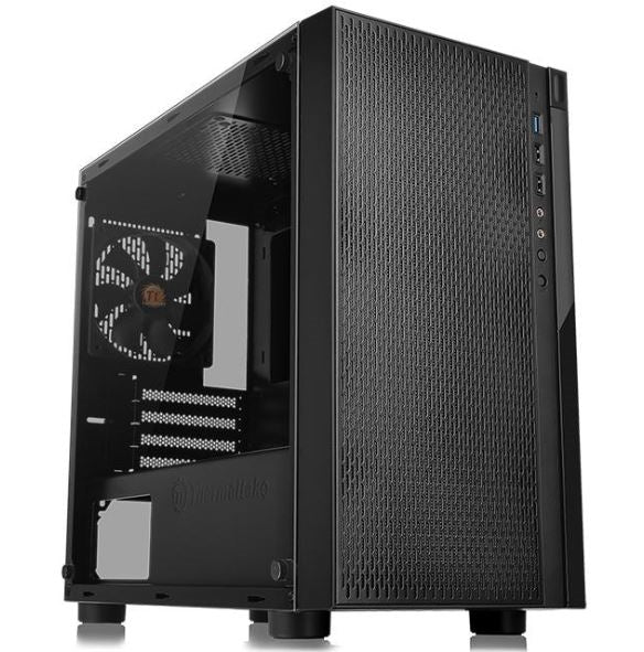 Thermaltake CA-1J4-00S1WN-01 Versa H18 TG Computer Case - Micro Tower - 4 x Bay
