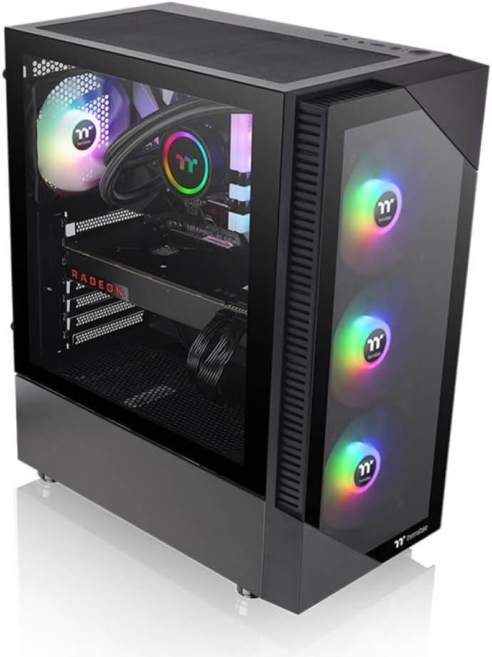 Thermaltake CA-1X3-00M1WN-00 Computer Case - View 200 TG ARGB Mid Tower ATX