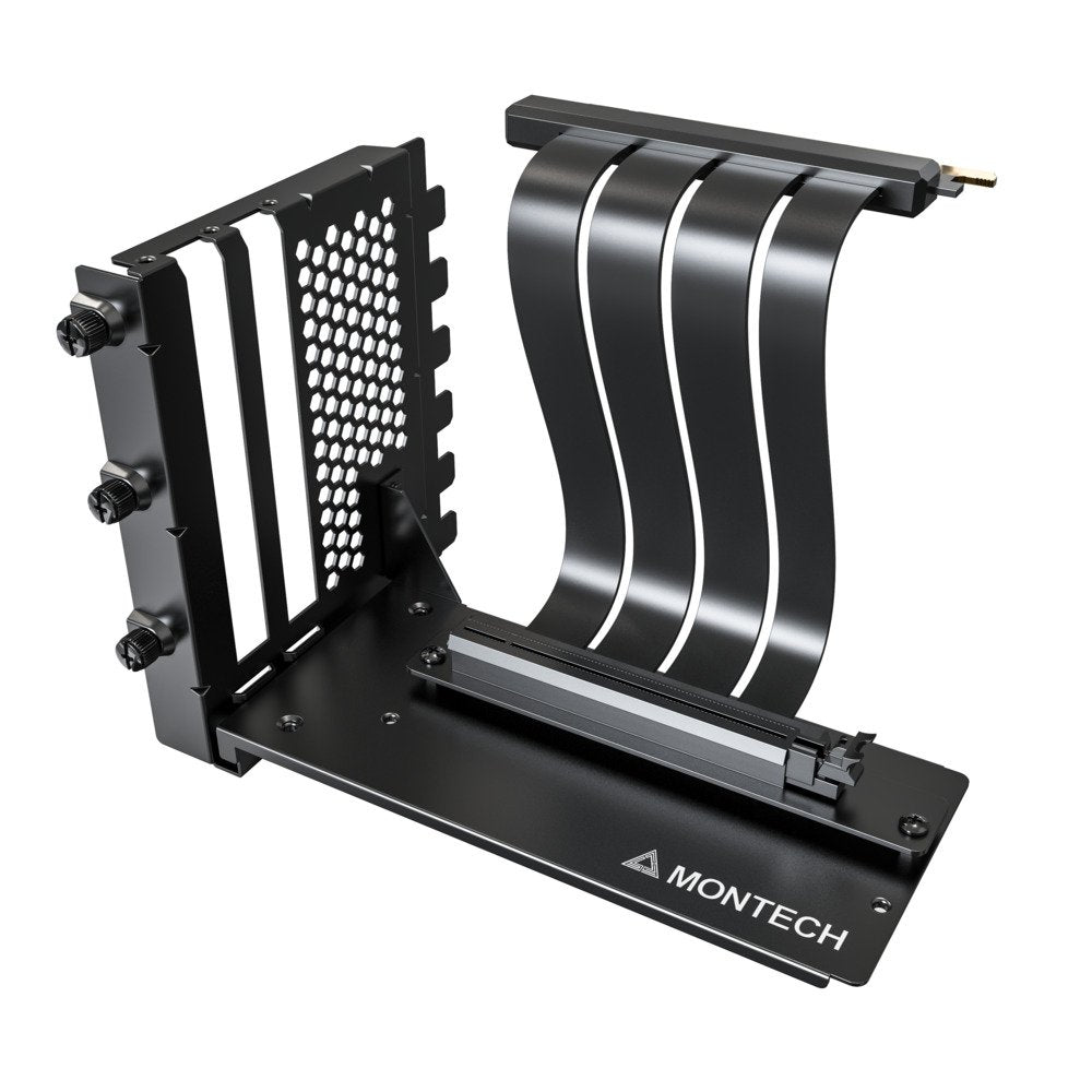 Montech VGM2B VGM 2 Vertical GPU Mounting Kit PCIE x16 Riser Cable 3-Slots Black