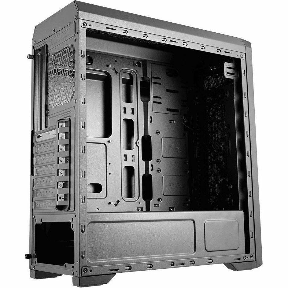 Cougar MX330-F Elegant Mid Tower PC Case 5x FANS Front USB 5x Drive Bays Black