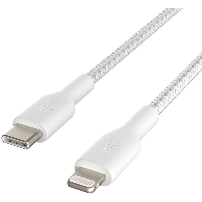 Belkin CAA004bt1MWH BoostCharge Braided USB-C Cable (1 meter / 3.3 foot, White)